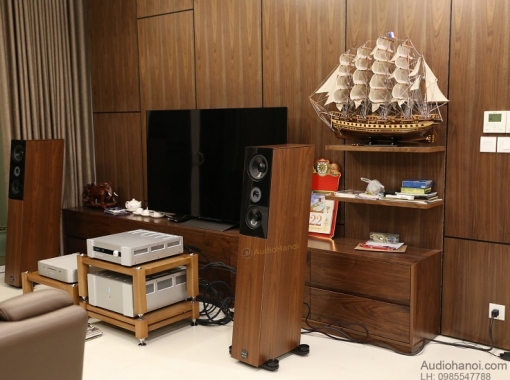 Công trình hoàn thành loa Audio Physic và Bladelius tại nhà anh Hòa - Park City